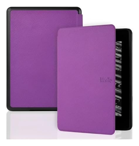 Capa Para Kindle 11ª Geração 6” (Modelos 2022 e 2024 – C2V2L3 e RS23CV) – Auto Hibernação – Fechamento Magnético – Leve, Rígida e com Revestimento Interno em Microfibra (Roxo)