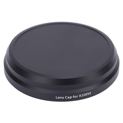 Cappellino per Lenti in Lega di Tappo per Anteriori in Metallo Coperchio per la Fotocamera ID da 56 Mm per X100V X100VI Compatto e Portatile alluminio nero