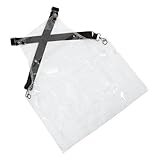 HOLIDYOYO Transparent Tpu Arbeitsschürze Langer Wasserdichter Schutzschürze mit Verstellbaren Trägern für Küche Restaurant Friseursalon Malerei Autowäsche Babygeschäft