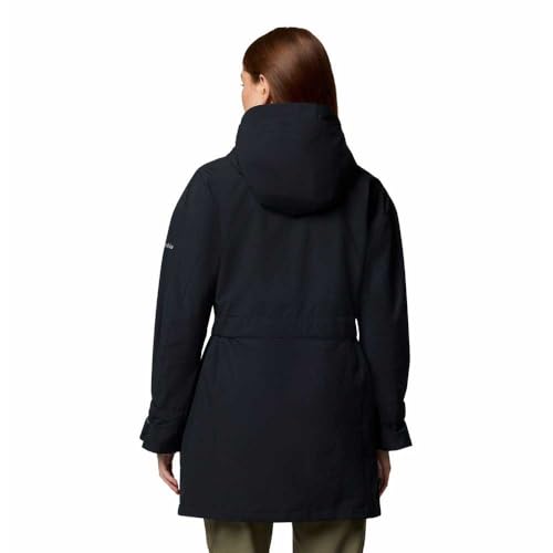 Columbia Women's Here And There 3 Trench Jacket, Waterproof Rain Jacket, Black, S - Afbeelding 3