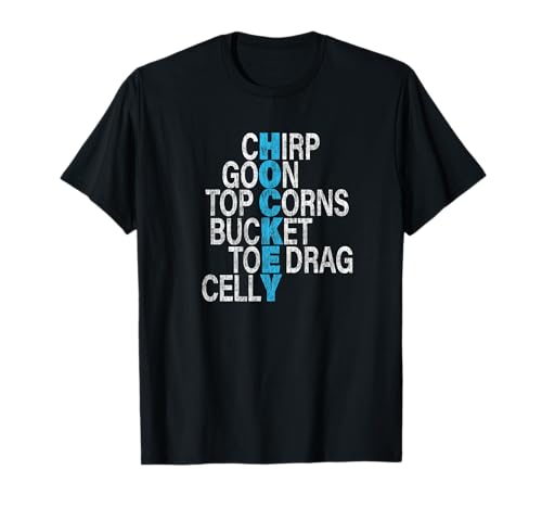 Chirp Goon Top Corns Bucket Toe Drag Celly Tshirt Hockey Tee T-Shirt