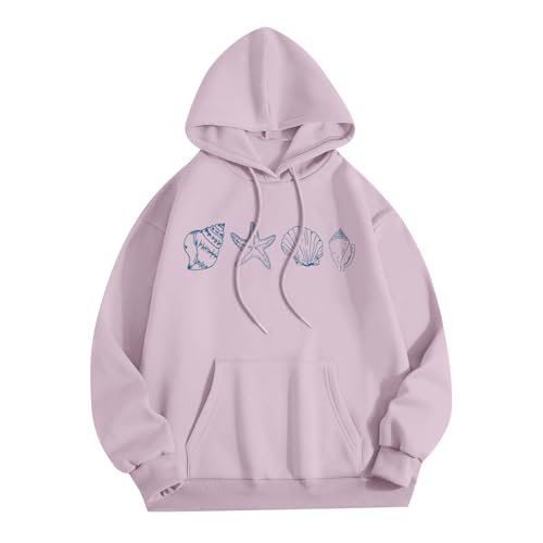 Cute Hoodie for Teen Girls - Purple Large Back To School Graphic Hoodie