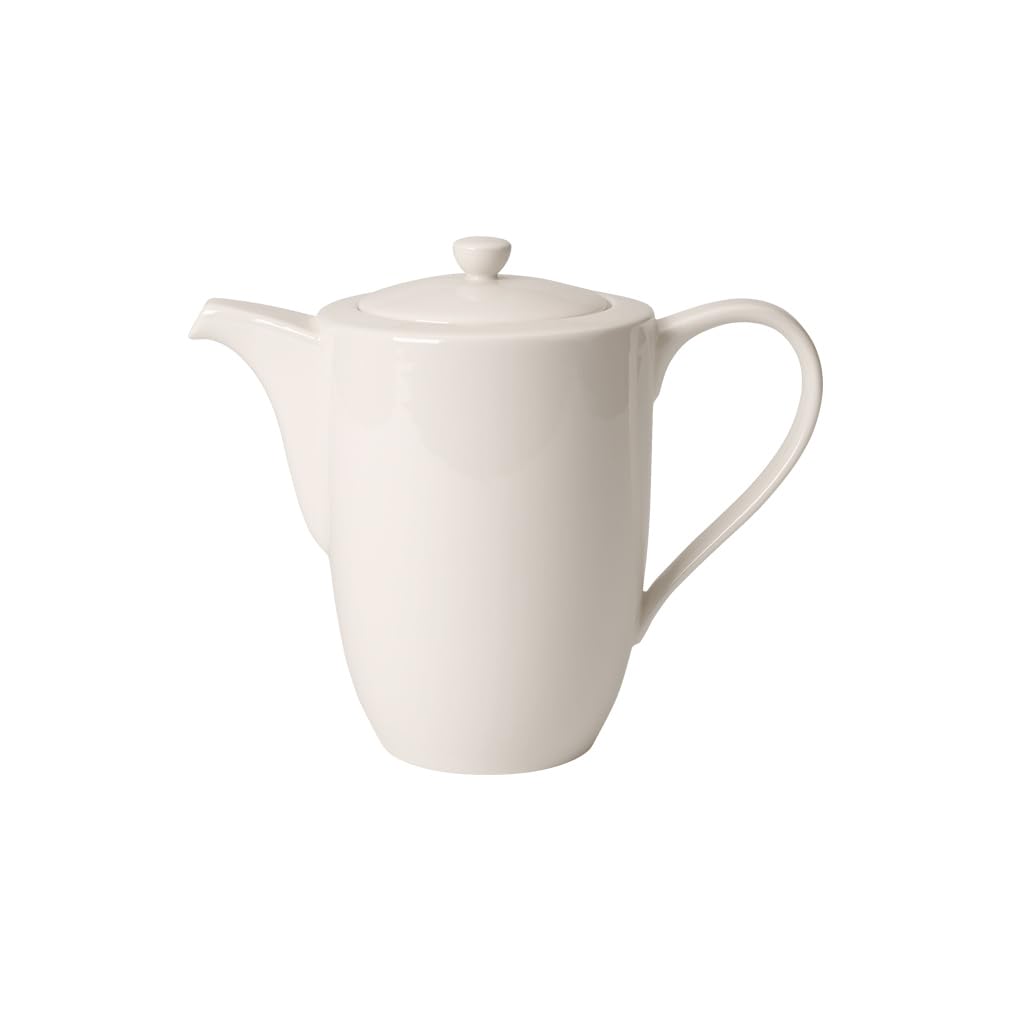 Villeroy und Boch For Me Kaffeekanne, Premium Porzellan, Weiß, 16 x 16 x 14 cm