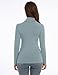 Slim-Fit Lightweight Grey Blue Going Out Turtleneck Tops Fashion Womens Turtle Necks Long Sleeve Winter Clothing Shirts (Grey Blue, Medium)