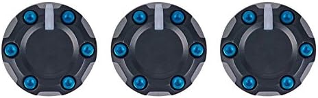 AJT DESIGN Climate Knobs (05-15 Tacoma) Black/Blue Screws (4)