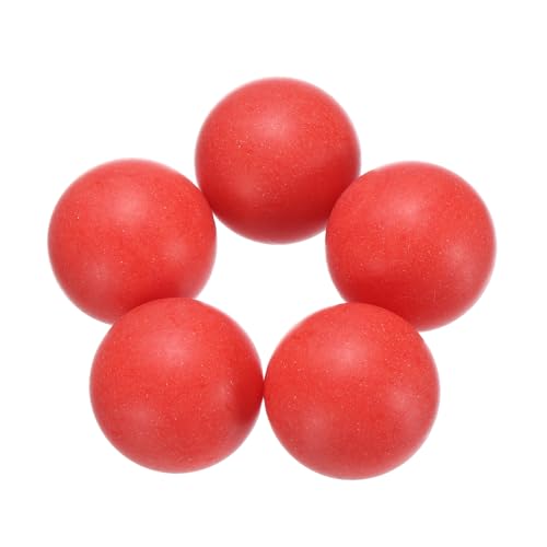 uxcell 5pcs PP Plastic Bearing Balls 30mm Solid Plastic Balls, G2 Precision Bearing Ball Frosted Surface, Red