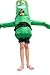 Spooktacular Creations Kids Tube Man Inflatable Costumes Tube Man Wavy Arm Guy Costumes for Halloween Parties,Green