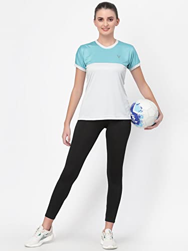 Image of UZARUS Women's Dry Fit Workout Top Sports Gym T-Shirt