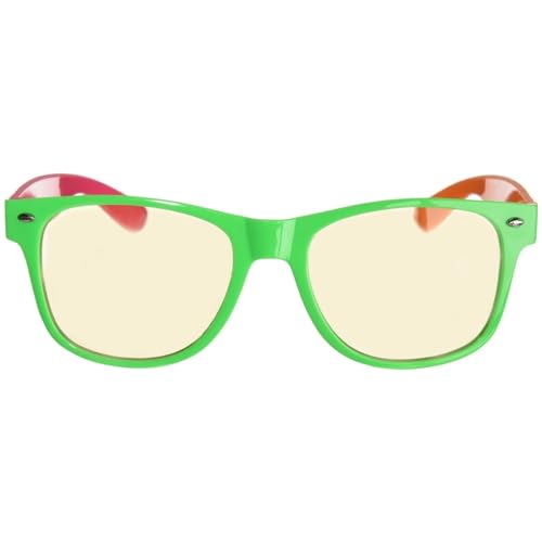 Lunettes de soleil amscan arc-en-ciel fluo en plastique résistant UV400