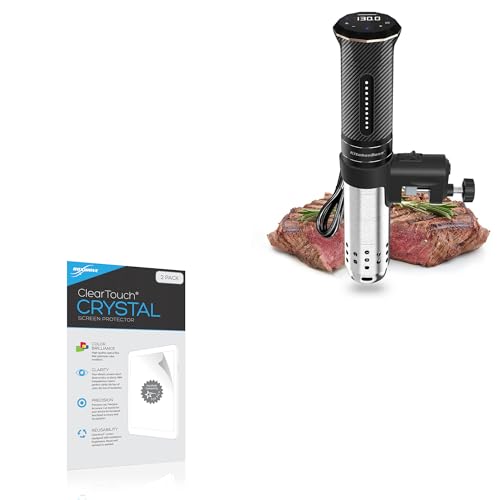 BoxWave Screen Protector Compatible with KitchenBoss Sous Vide G300PT - ClearTouch Crystal (2-Pack), HD Film Skin - Shields from Scratches