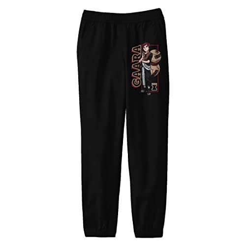 Naruto Classic Gaara of The Desert Boy's Black Sweatpants