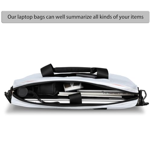 Bolso para portátil impermeable con gato blanco de 16 pulg miniatura 4