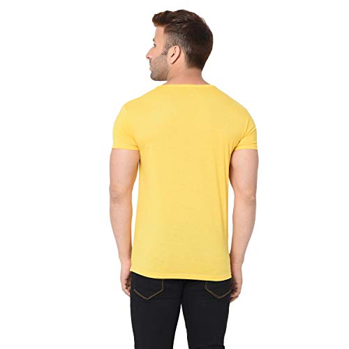 Image of Men's Cotton Blend Half Sleeve V Neck Tshirt