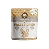 Smart Cookie Turkey Freeze Dried Cat Treats – Single Ingredient, High-Protein Snacks for Picky Cats – 100% Lean Turkey, No Fillers or Additives, Made in The USA – 1oz
