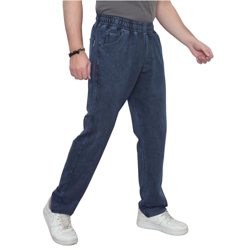 Image of Men's Premium Cotton Blend Trouser | Soft Breathable Casual Pants for Men | Regular Fit Stylish Lower for Office, Travel