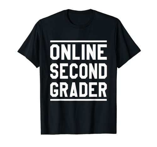 2020 Back To School 2nd Boy Girls Kids Online Second Grader T-Shirt