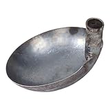 TOVINANNA Dicker Eisenschöpflöffel mit Langem Stiel Wiederverwendbare Wasserschöpfkelle für Küche und Garten Vielseitige Gießkelle für Haushalt und Gastronomie