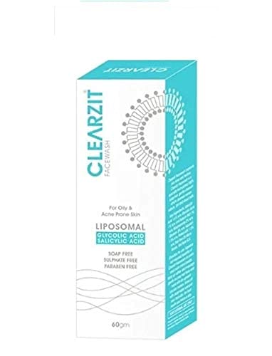 CLEARZIT FACE WASH FOR ACNE AND PRONE SKIN, FOR OIL CONTROL ON FACE, (PACK OF 2) (60 GM)