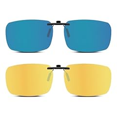 Clip-on Sun Blue + Night Yellow (57*40mm-2 Pack)