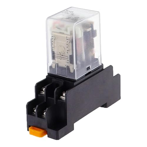 Relé 12V DC industrial DPDT de 8 pines LY2NJ para cuadros eléctricos 5