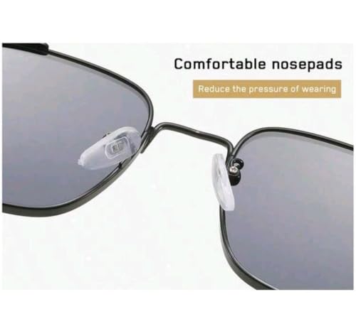 نظارة شمسية عصرية بإطار معدني بنمط بانك، نظارة بإطار كبير مناسبة للسفر في الهواء الطلق (ذهبي وأسود)