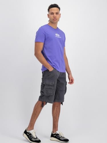 ALPHA INDUSTRIES Herren Basic T Ml T-Shirt, Lila (Electric Violet), S – Ansicht 2