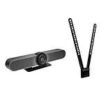 Logitech MeetUp All-in-One Ultra HD 4K Caméra de conférence pour Petites salles et salles de réunion avec Support TV Inclus