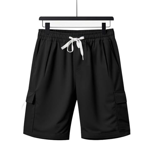 Image of Men's Hiking Shorts Tactical Quick Dry Work Cargo Shorts Summer Knee Length Pants Summer Fashion Casual Clothes