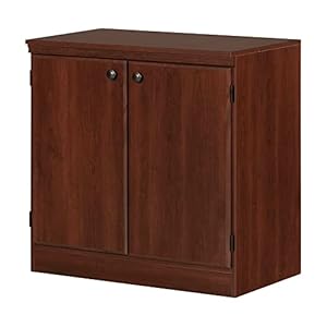 South shore morgan storage cabinet 1938d x 3288w x 3238h royal cherry  urban country home decor