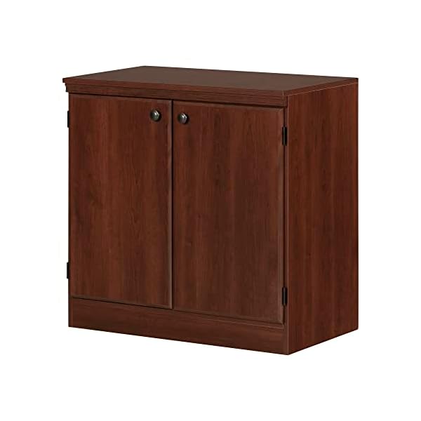South shore morgan storage cabinet 1938d x 3288w x 3238h royal cherry  urban country home decor