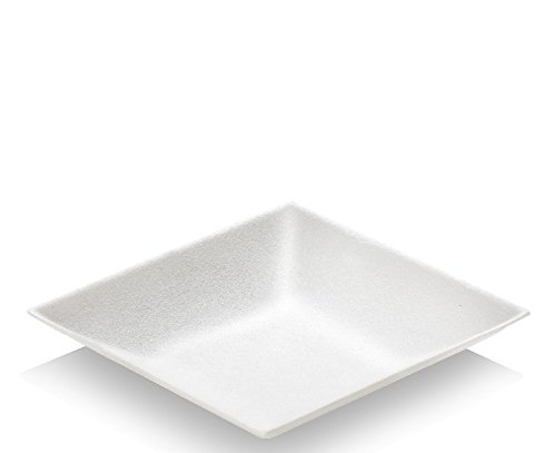 CROKUS 50 mini-assiettes biodégradable carrée 9 cm en fibre Cover
