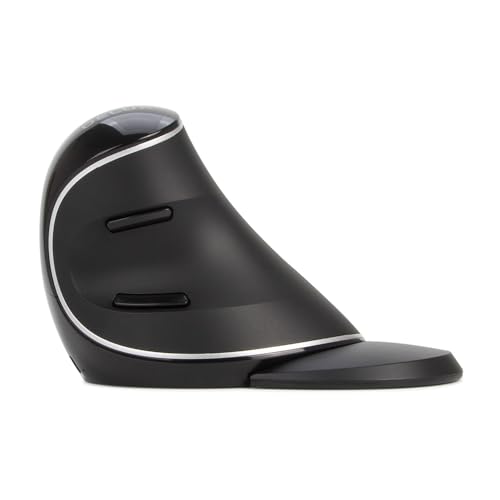 Image of DELUX Wireless Ergonomic Vertical Mouse, Rechargeable Ergo Mouse for Large Hands, Slient Click, Removable Wrist Rest, Up to 4000 DPI, 6 Buttons,2.4G Dual Mode, Compatible with Laptop /PC (M618PD-Black)