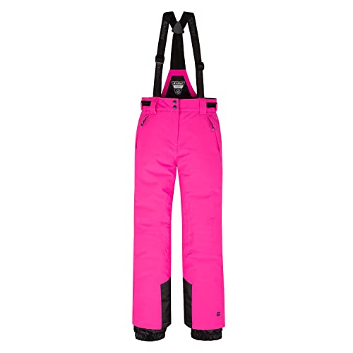 Foto von Killtec Mädchen Skianzug Größe 140 wasserdicht 10.000 mm Wassersäule - Skijacke Pink Schwarz, Skihose Pink