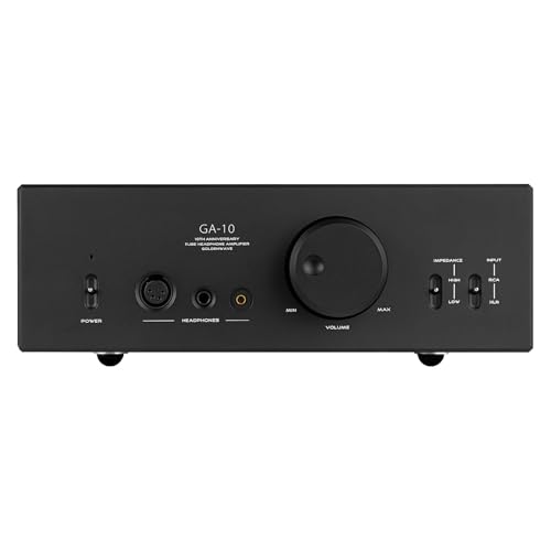 HIFIMAN × GOLDENWAVE GA-10 High-End Desktop Tube Headphone Amplifier with Balanced Output for Home Audio, Black HIFIMAN × GOLDENWAVE GA-10 High-End Desktop Tube Headphone Amplifier with Balanced Output for Home Audio, Black