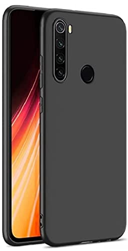 Image of Mobile Back Cover Case for Xiaomi Redmi Note 8 (Silicone Case|CameraProtection|Black SC1510)