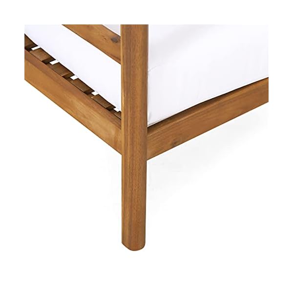 Christopher knight home 318049 ellendale club chair teak white  urban country home decor