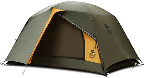 OneTigris Stella 4 Season Camping Tent Backpacking 2 Person Waterproof Lightweight Easy Setup Instant 3000mm Waterproof Rating Outdoor Hiking Tent