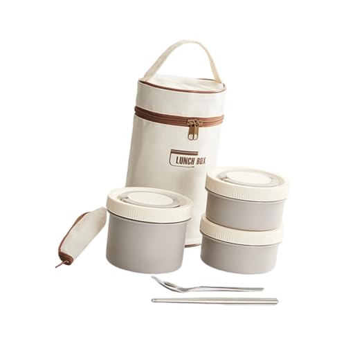 Microwaveable Rustless Food Storage Set 4-Layer Insulated Lunchbox with Leakproof Gaskets for Work Backpacking Insulated Box wit