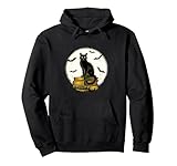 Halloween cat moon bats occult vintage spooky