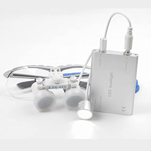 XNJHMS 2.5X / 3.5X 420mm Lupa Binocular Dental quirúrgica médica Cover