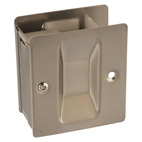 National Hardware N326-306 Pocket Door Pull in Satin Nickel