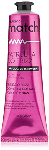 O BOTICARIO Match Frizz Patrol Shielding Hair Mask | 8x Less Frizzy Hair | Hair Treatment for Dry Damaged Hair with Avocado Oil & Creatine | No Frizz Hair Mask Serum Hair Products for Frizzy Hair