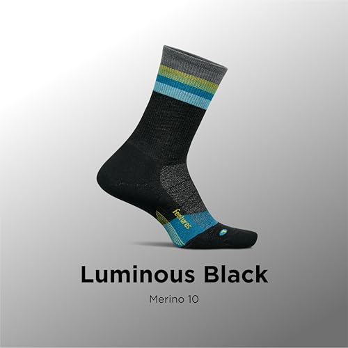 Image of Feetures Merino 10 Cushion Quarter Sock Stripe
