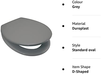 Euroshowers Rainbow Soft Close Toilet Seat (grey)