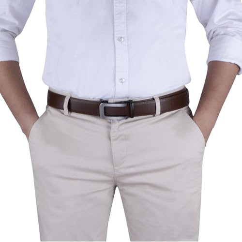 Image of Labnoft Men's PU Leather Auto-lock Belt