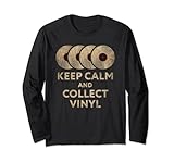 Photo Gallery vinyl records collector keep calm dj retro music amante maglia a manica Photo Gallery vinyl records collector keep calm dj retro music amante maglia a manica