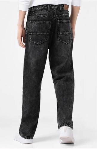 Image of Men's High Rise Denim Jeans Durable Denim Fabric