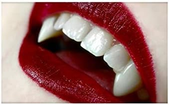 Innovision Vampire Teeth Fangs for Halloween - Professional Custom Fit with Adhesive