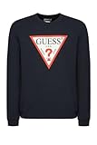 Saison : FW23 GUESS Sweat Iconique en Coton Bio Jeans - Homme