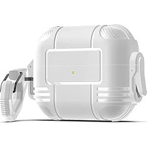 Jmamba Compatibel met AirPods 3 hoes 2021, Hardcases AirPods 3e generatie oplaadcase cover met sleutelhanger